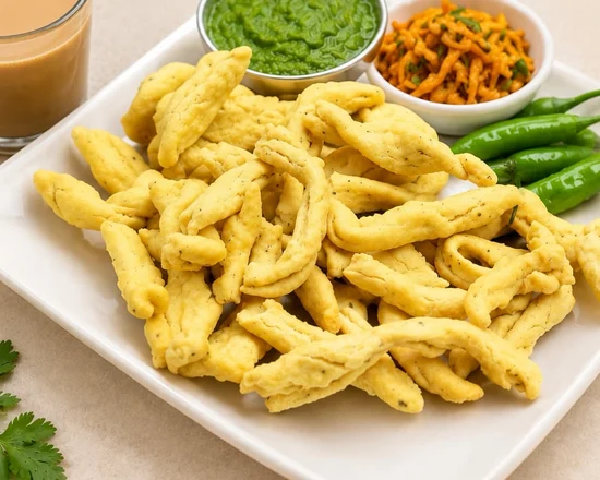 Vanela Gathiya, hand-made Kathiyawadi gathiya at Kathiyawadi Kitchen, Winnipeg, MB