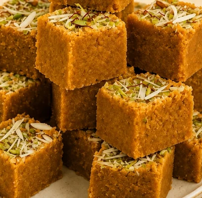 Mohanthal, Gujarati sweet at Kathiyawadi Kitchen, Winnipeg MB